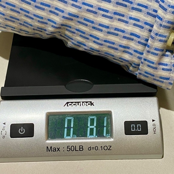 Tommy Bahama Men's Sz XL 100% Silk Short Sleeve Button Down Shirt blue Geometric - Picture 15 of 15